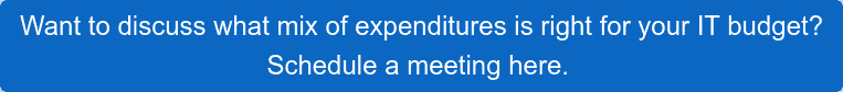 Want to discuss what mix of expenditures is right for your IT budget? Schedule a meeting here. 